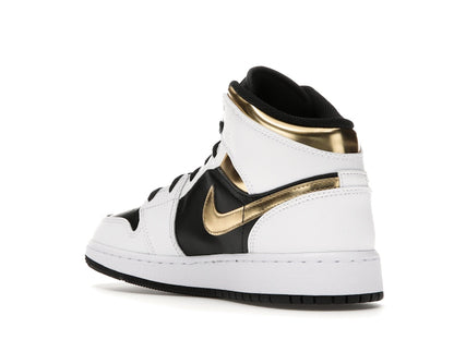 Jordan 1 Mid White Gold Black (GS)