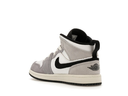 Jordan 1 Mid SE Craft White Cement Grey Black (PS)