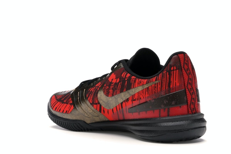 Nike KB Mentality Black Metallic Gold Chilling Red