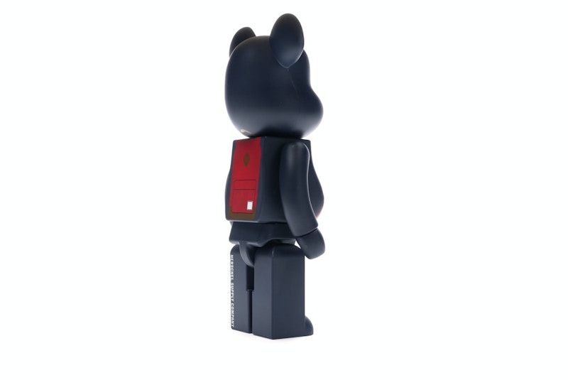 Bearbrick Medicom Herschel Peacoat 100% & 400% Set Navy