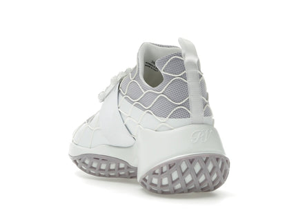 Roger Vivier Viv' Run Fabric White Purple Crystal Buckle (Women's)