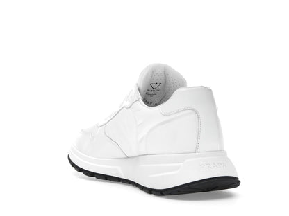 Prada PRAX 01 Sneakers Re-Nylon Brushed Leather White Black