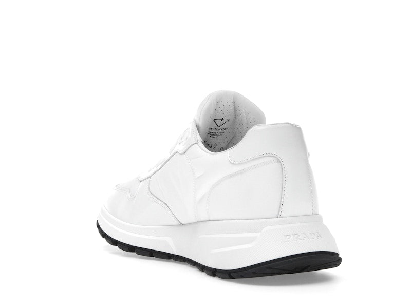 Prada PRAX 01 Sneakers Re-Nylon Brushed Leather White Black