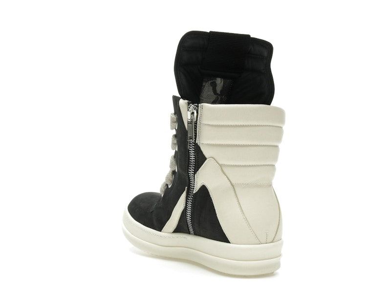 Rick Owens Geobasket Jumbo Lace High Black Milk (Women's)