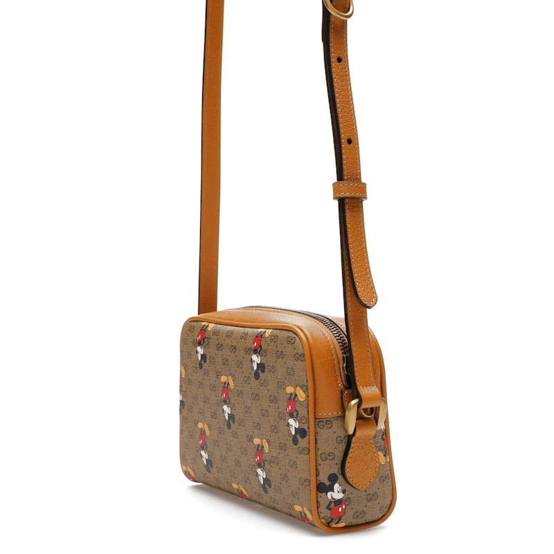Gucci x Disney Mickey Mouse Crossbody Bag Brown