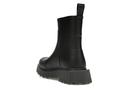 OFF-WHITE Rubber Rain Boot Black