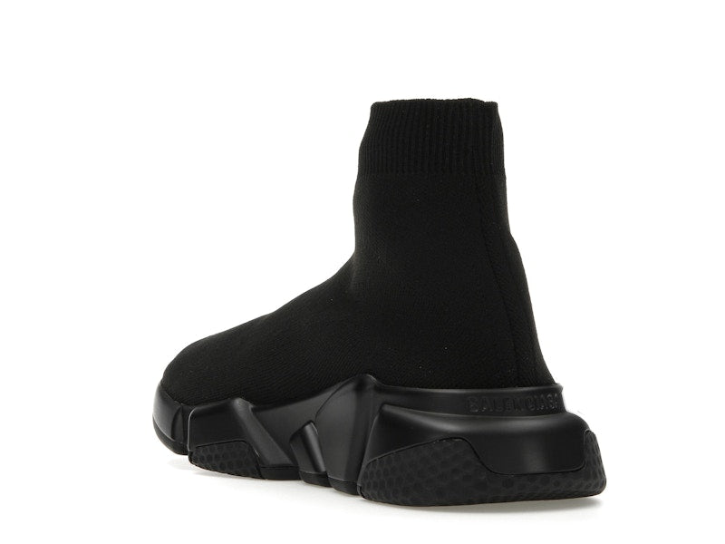 Balenciaga Speed Graffiti Trainers Black White Logo (Women's)