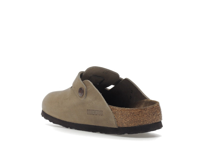 Birkenstock Boston Soft Footbed Oiled Leather Tobacco Brown