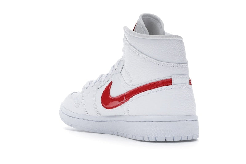Jordan 1 Mid White University Red (Women's)