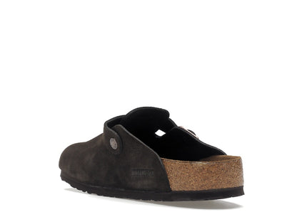 Birkenstock Boston Soft Footbed Suede  Mocha