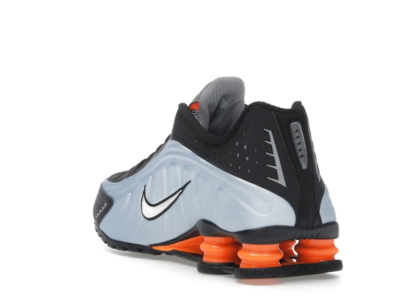 Nike Shox R4 Blue Tint Total Orange Black Metallic Silver (Women's)