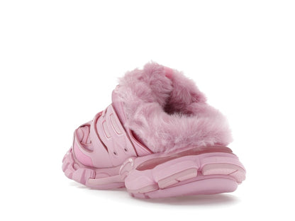 Balenciaga Track Mule Pink Faux Fur (Women's)