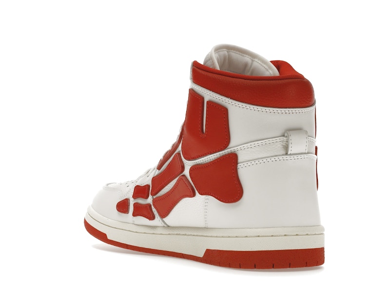 AMIRI Skel Panelled High Top White Red