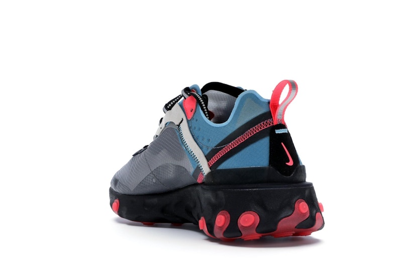 Nike React Element 87 Blue Chill Solar Red