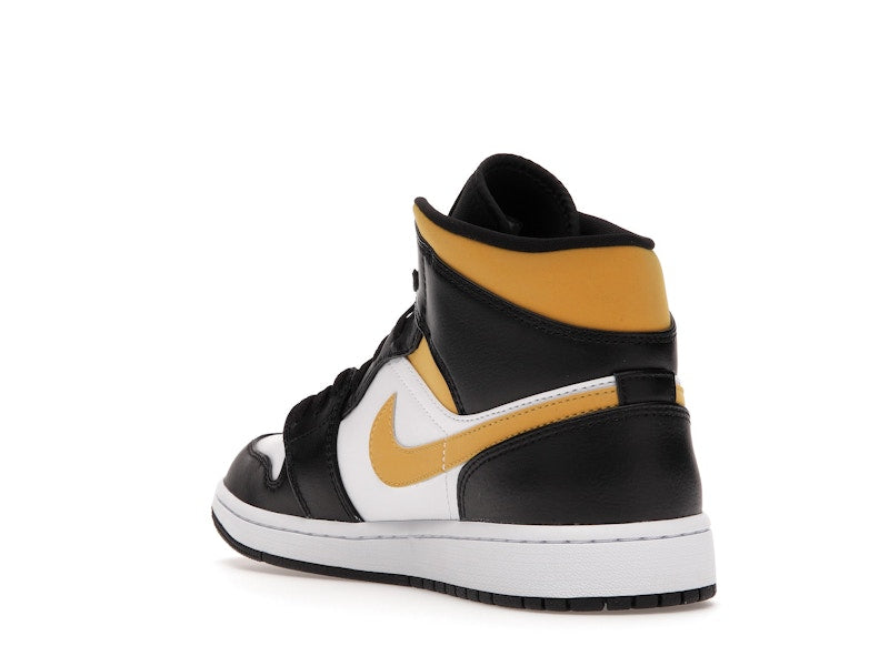 Jordan 1 Mid White Pollen Black