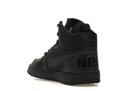 Nike Court Borough Mid Winter Triple Black