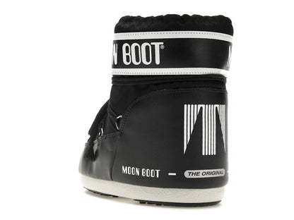 Moon Boot Icon Low Nylon Boot Black White