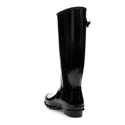 Hunter Original Tall Gloss Rain Boots Black (Women's)