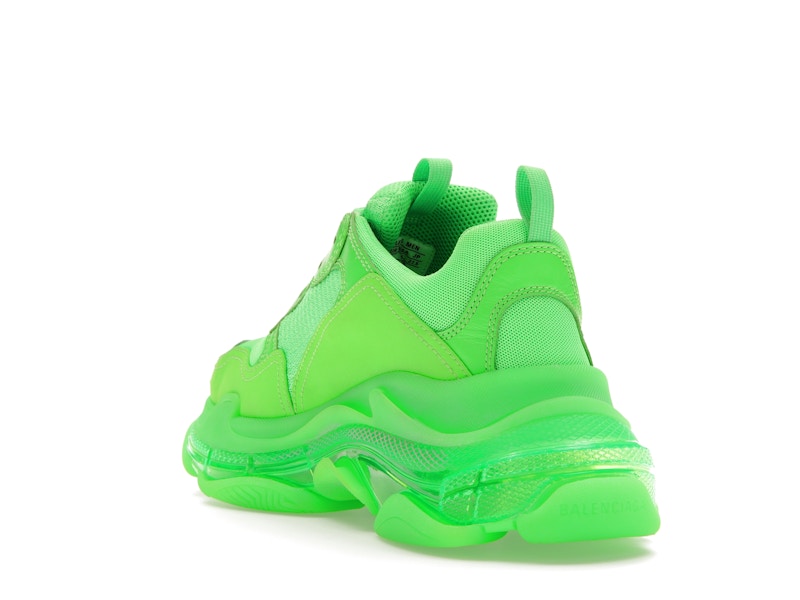 Balenciaga Triple S Neon Green Clear Sole