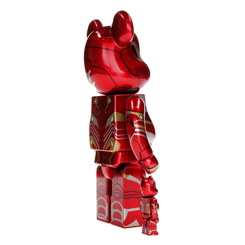 Bearbrick x Marvel Iron Man Mark 50 100% & 400% Set
