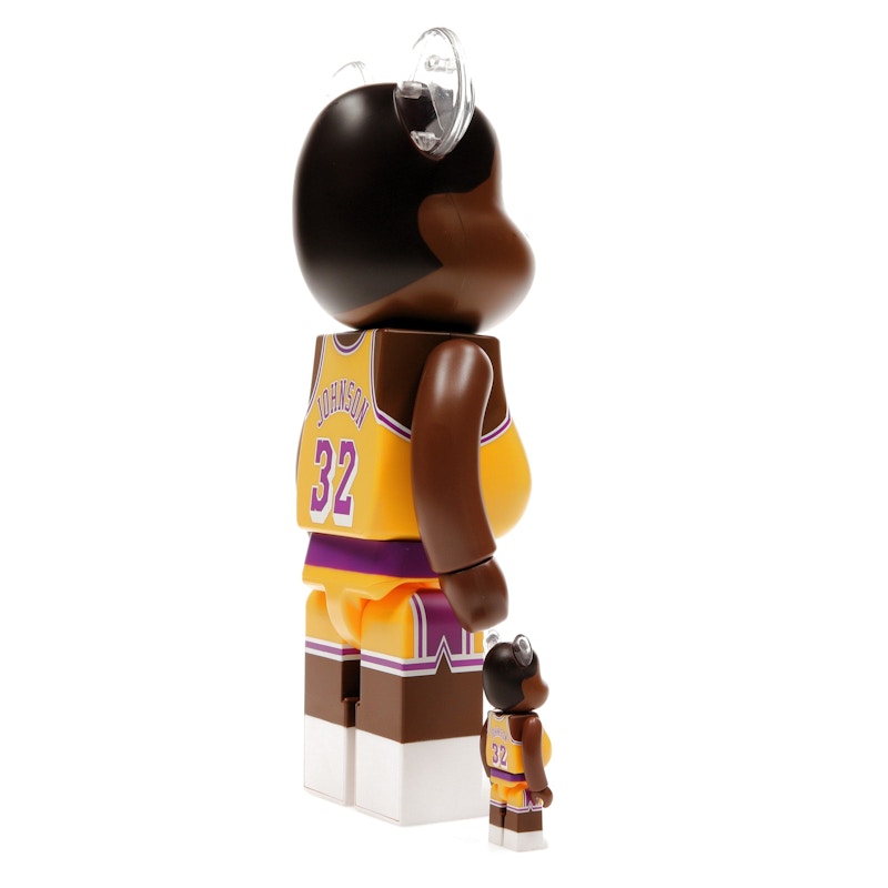 Bearbrick NBA Magic Johnson (Los Angeles Lakers) 100% & 400% Set