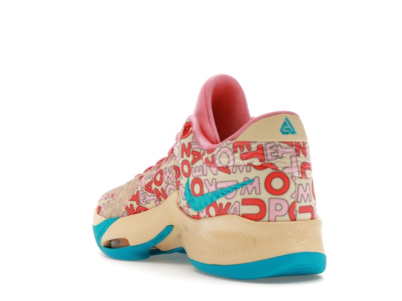 Nike Zoom Freak 4 Letter Bros Vanilla Lightning