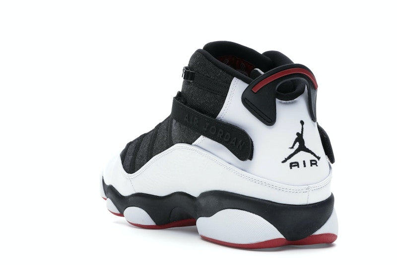 Jordan 6 Rings Black White Gym Red