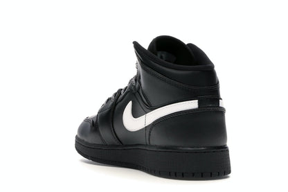 Jordan 1 Mid Black White Speckle (GS)