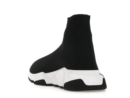 Balenciaga Speed Graffiti Trainers White Black Logo (Women's)