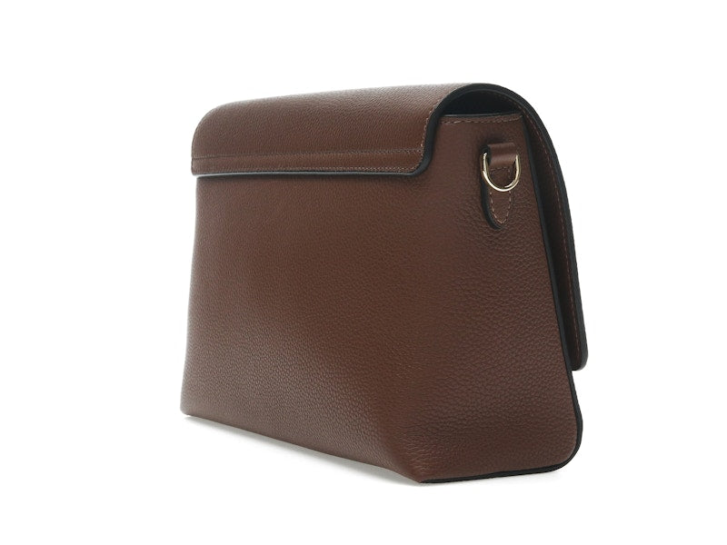 Burberry Vintage Check and Leather Note Crossbody Bag Tan