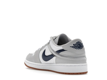 Jordan 1 Low EasyOn White Neutral Grey Gum Midnight Navy