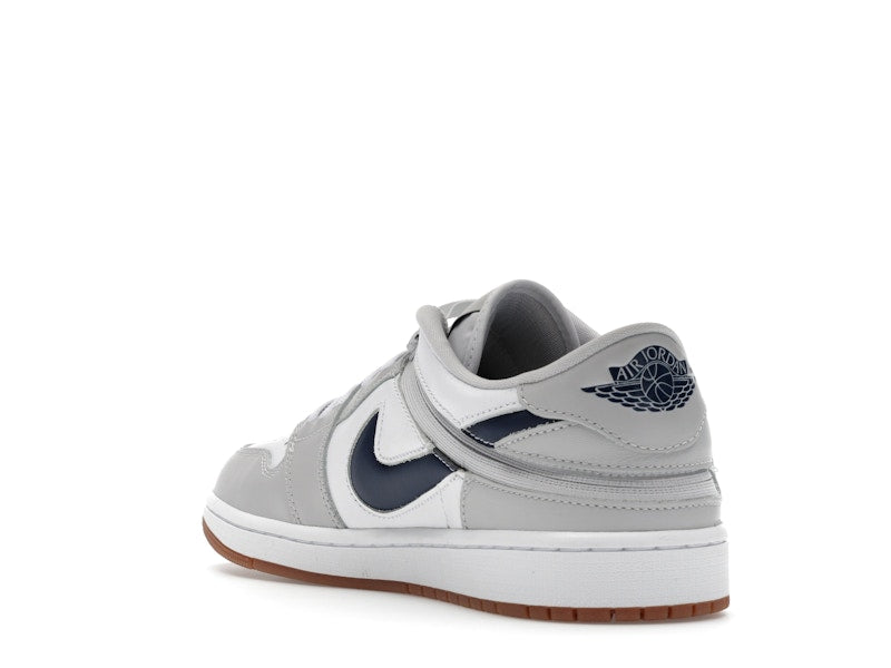 Jordan 1 Low EasyOn White Neutral Grey Gum Midnight Navy