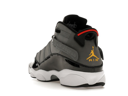 Jordan 6 Rings Smoke Grey Black Red Gold
