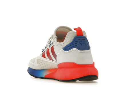 adidas ZX 2K Boost White Solar Red Blue