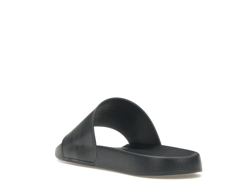 Burberry Embossed Logo Slides Dark Blue