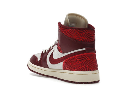 Jordan 1 Mid SE Tiki Leaf Team Red (Women's)