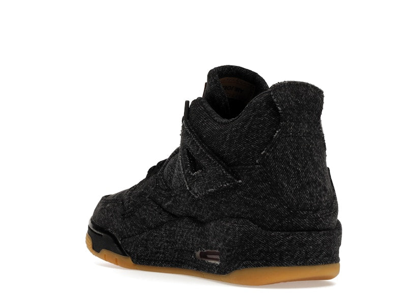Jordan 4 Retro Levi's Black (GS) (Levi's Tag)