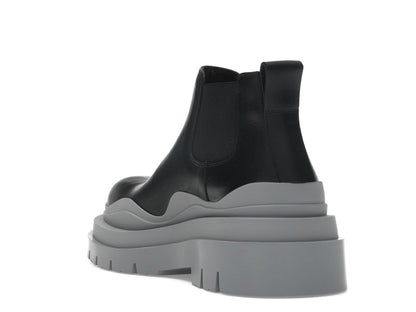 Bottega Veneta Tire Ankle Chelsea Boot Black Vapor
