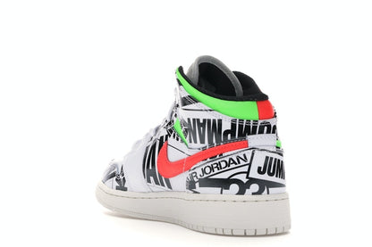 Jordan 1 Mid All Over Logos (GS)