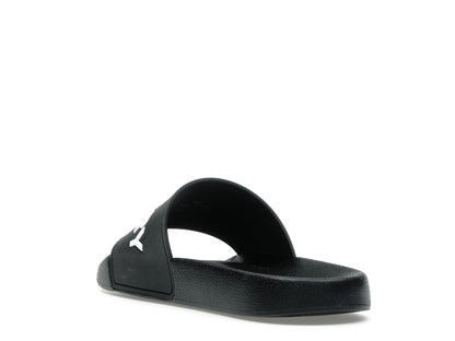 Burberry Logo Slides Black Optic White