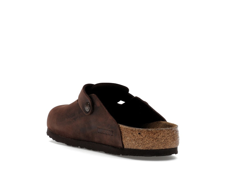 Birkenstock Boston Soft Footbed Oiled Leather Habana Brown