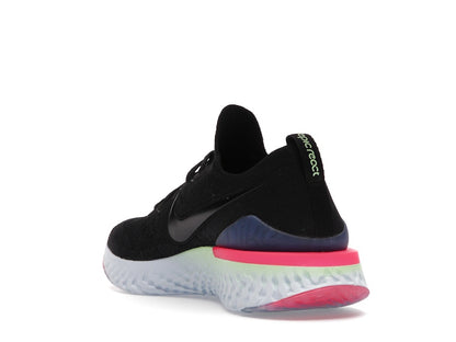 Nike Epic React Flyknit 2 Black Sapphire Hyper Pink