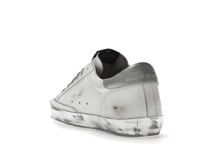 Golden Goose Super-Star White Silver Sparkle (Women's)