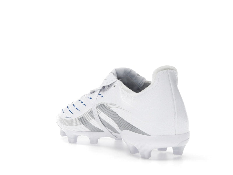 adidas Predator League Fold-Over Tongue FG/MG Cloud White Silver Metallic Bright Royal