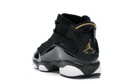 Jordan 6 Rings Black Metallic Gold White