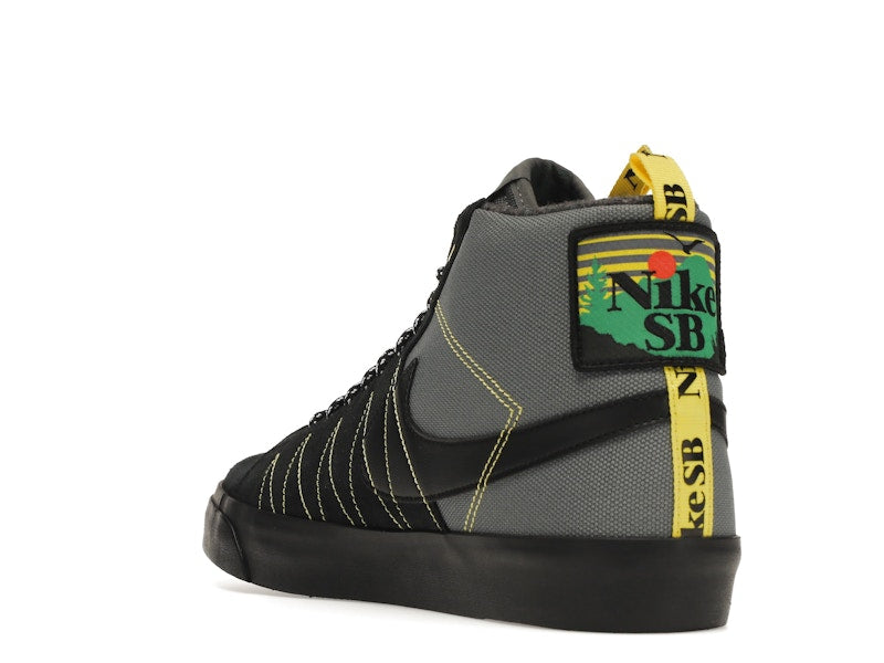 Nike SB Zoom Blazer Mid PRM Acclimate Cool Grey Yellow Strike