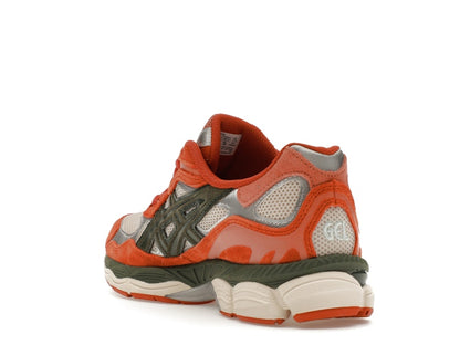 ASICS Gel-NYC Oatmeal Forest Green Orange