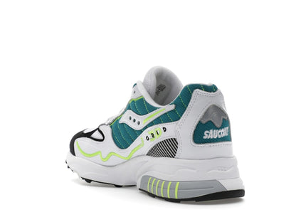 Saucony 3D Grid Hurricane White Green Lime