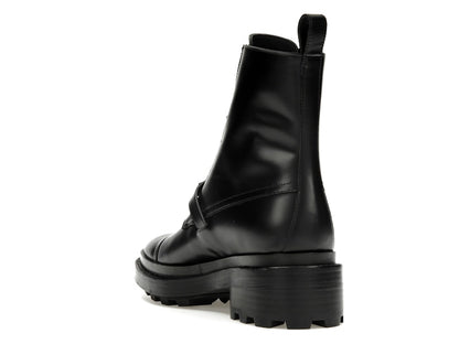 Hermes Funk Ankle Boot Noir Calfskin Leather