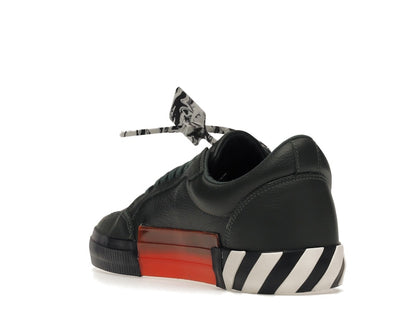 OFF-WHITE Vulc Low Dark Green Leather